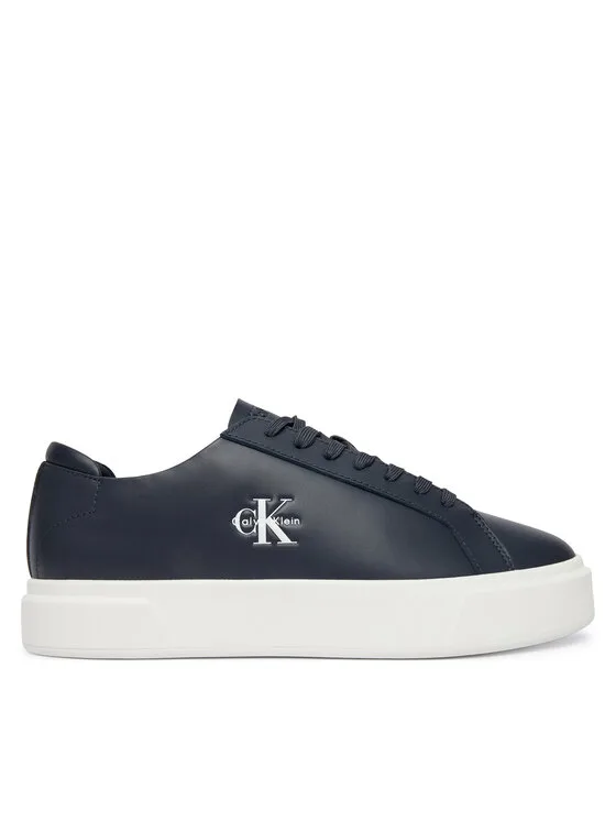 Мъжки маратонки Calvin Klein Basket Cupsole Laceup Lth Ml тъмносини – Мъжки ниски маратонки