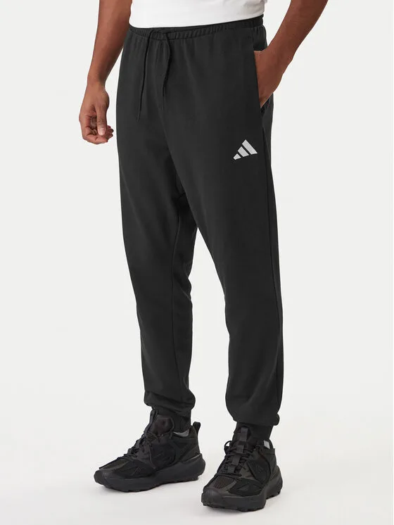 adidas Долнище анцуг Essentials Feel Cozy JE3854 Черен Regular Fit – Мъжки спортни панталони