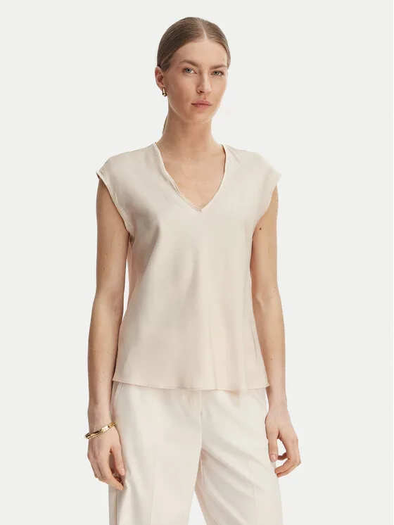 Rinascimento Блуза CFC0127631003 Бежов Regular Fit – Дамски блузи