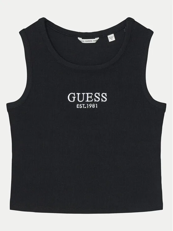 Guess топ J4YI16 KBZP4 Черен Regular Fit – Детски топове