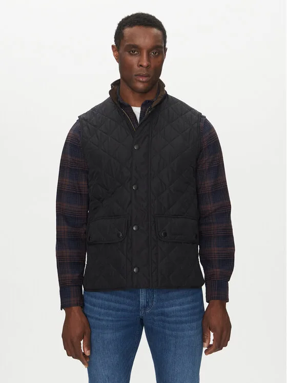 Barbour Елек New Lowerdale MGI0245NY71 Тъмносин Regular Fit – Мъжки елеци