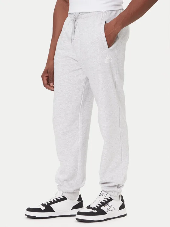 Kappa Долнище анцуг Authentic 321N5FW Сив Regular Fit – Мъжки спортни панталони