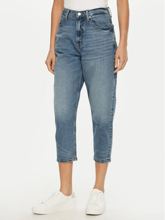 Tommy Jeans Дънки DW0DW19768 Син Mom Fit – Дамски boyfriend дънки