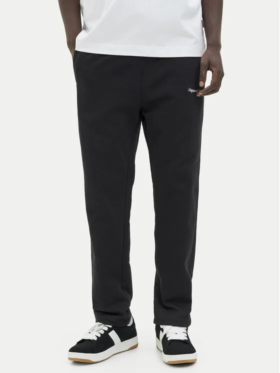 Jack & Jones Долнище анцуг Kane Norrebro 12282553 Черен Relaxed Fit – Мъжки спортни панталони