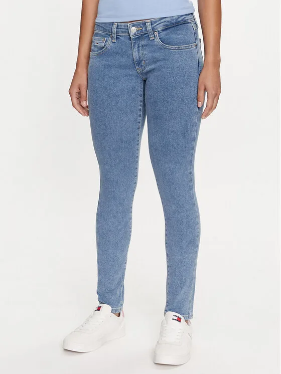 Дамски дънки Tommy Jeans Sophie DW0DW18237 сини – Дамски skinny дънки