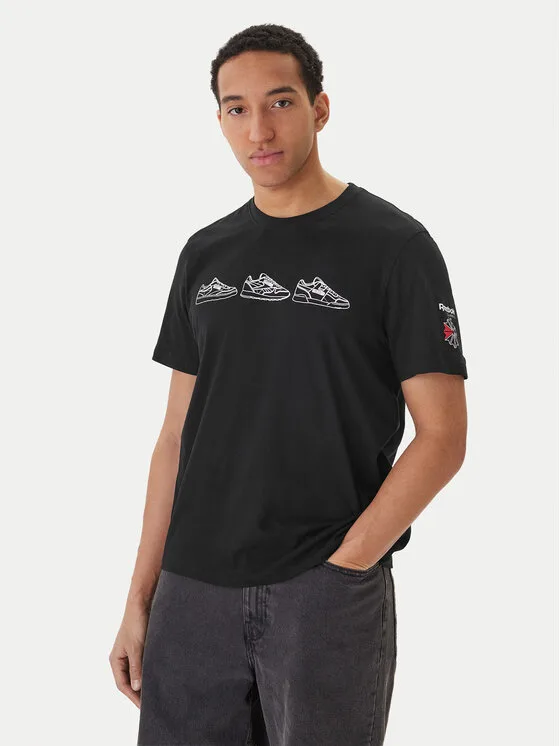 Мъжка тениска Reebok Harley черна – Черен – Мъжки тениски с къс ръкав