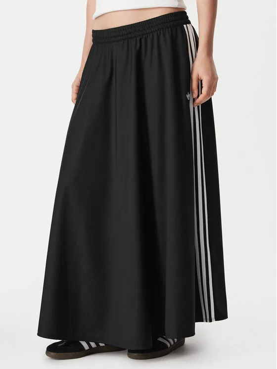 adidas Миди пола Firebird Skirt KR6663 Черен Regular Fit – Дамски миди поли