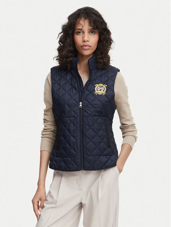 Beverly Hills Polo Club Жилетка за костюм P-SS26W-JK0281-0298 Тъмносин Regular Fit – Дамски елеци