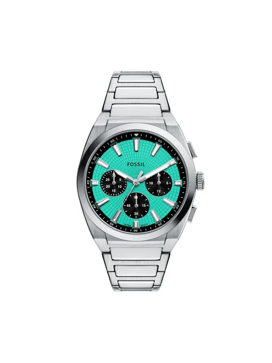 Fossil Часовник Everett Chronograph FS6117 Сребрист – Мъжки часовници