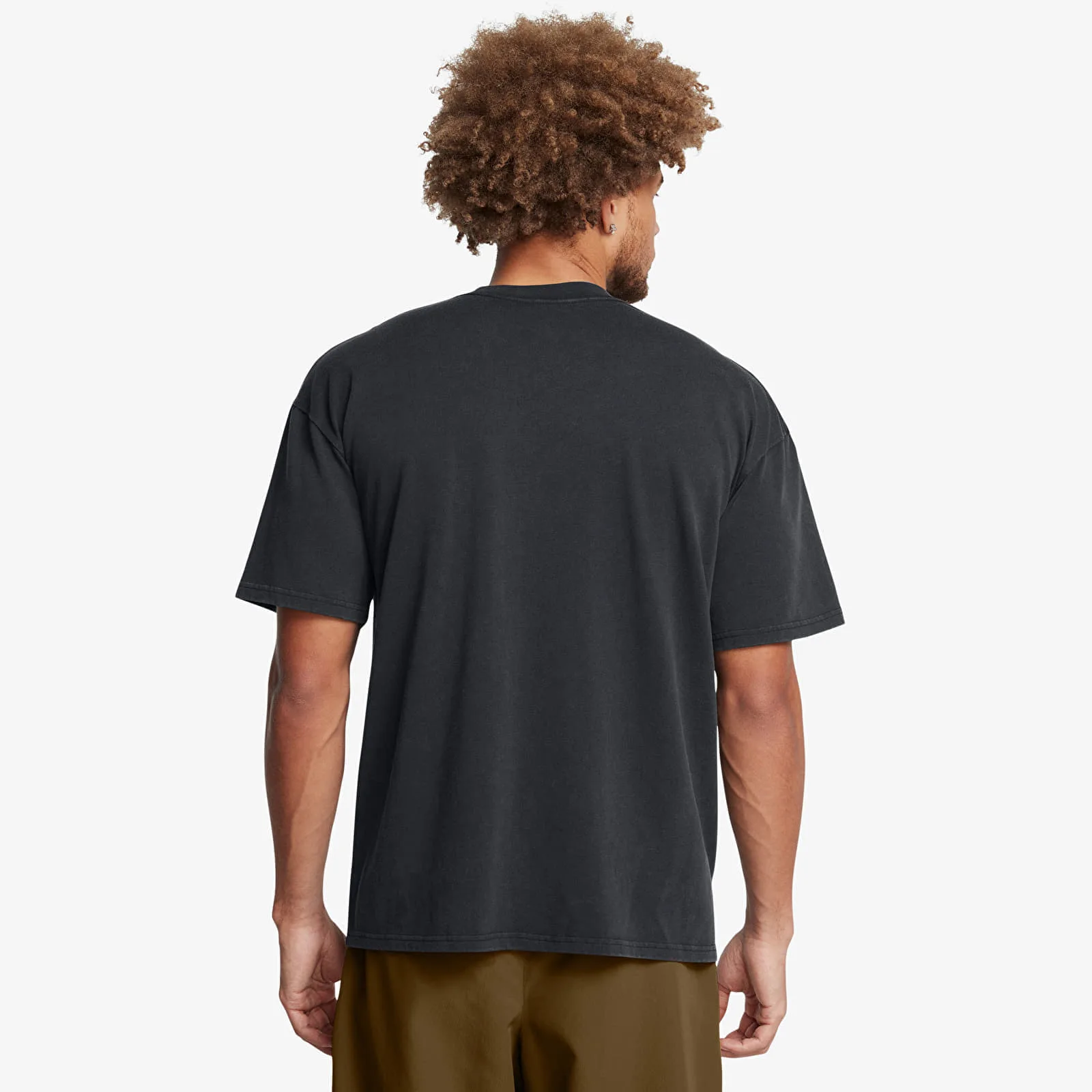 Мъжка тениска Under Armour Hw Os Logo Wash черна – Black – Мъжки тениски с къс ръкав