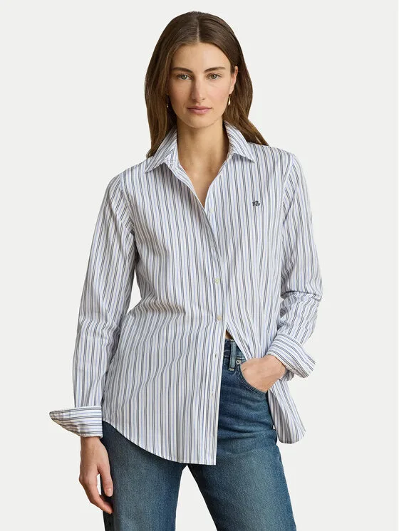 Дамска риза LAUREN RALPH LAUREN 200P13836001 светлосиня – Дамски ежедневни ризи