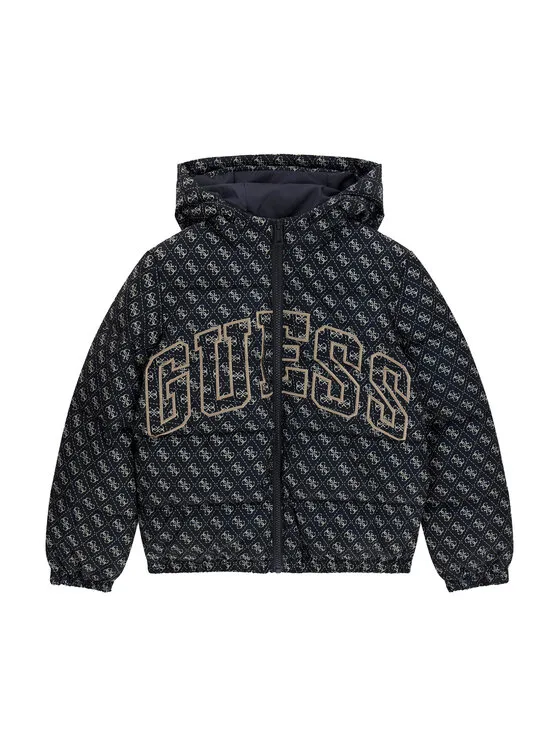 Детско яке Guess L6YL09 W2670 черно – Черен – Детски преходни якета