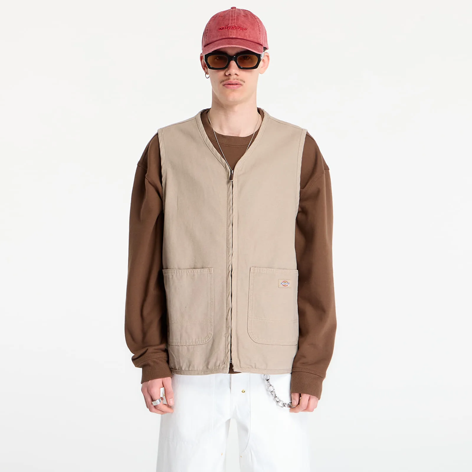 Мъжки елек Dickies Canvas Summer бежов – Desert Sand – Мъжки елеци