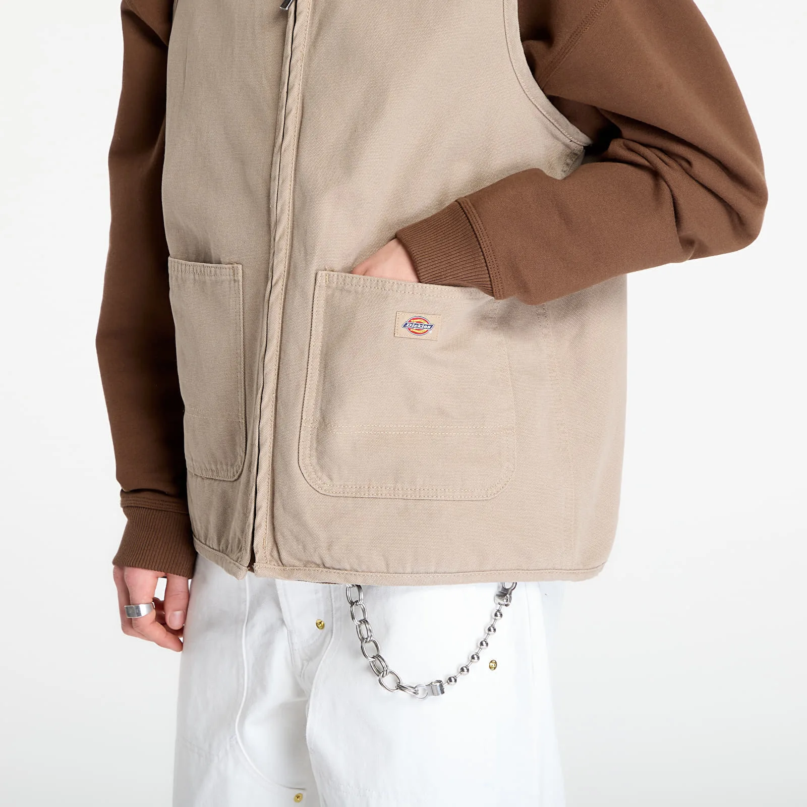 Мъжки елек Dickies Canvas Summer бежов – Desert Sand – Мъжки елеци