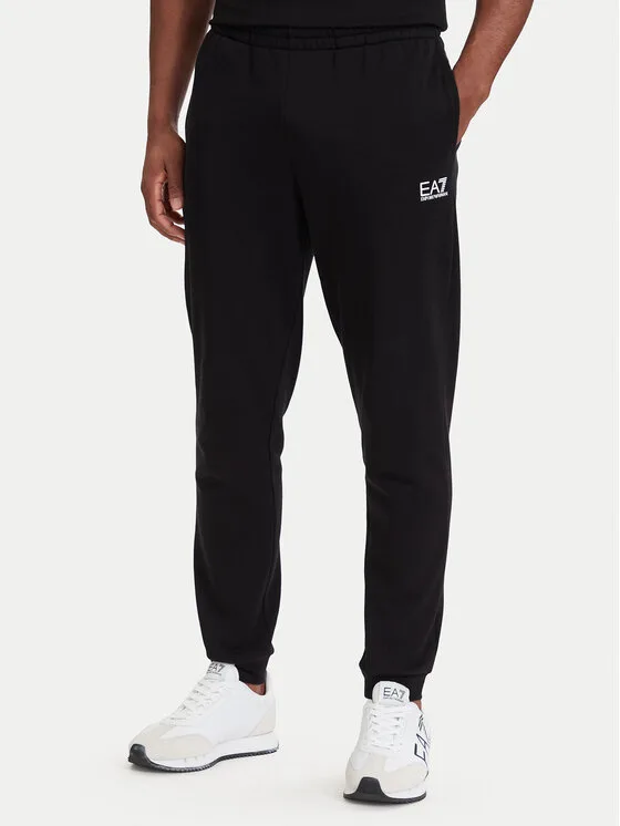 EA7 Emporio Armani Долнище анцуг 8NPP64 PJVTZ 1200 Черен Regular Fit – Мъжки спортни панталони