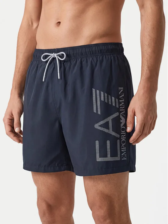 EA7 Emporio Armani Плувни шорти 7M002001 AF14497 MC026 Черен Regular Fit – Мъжки бански