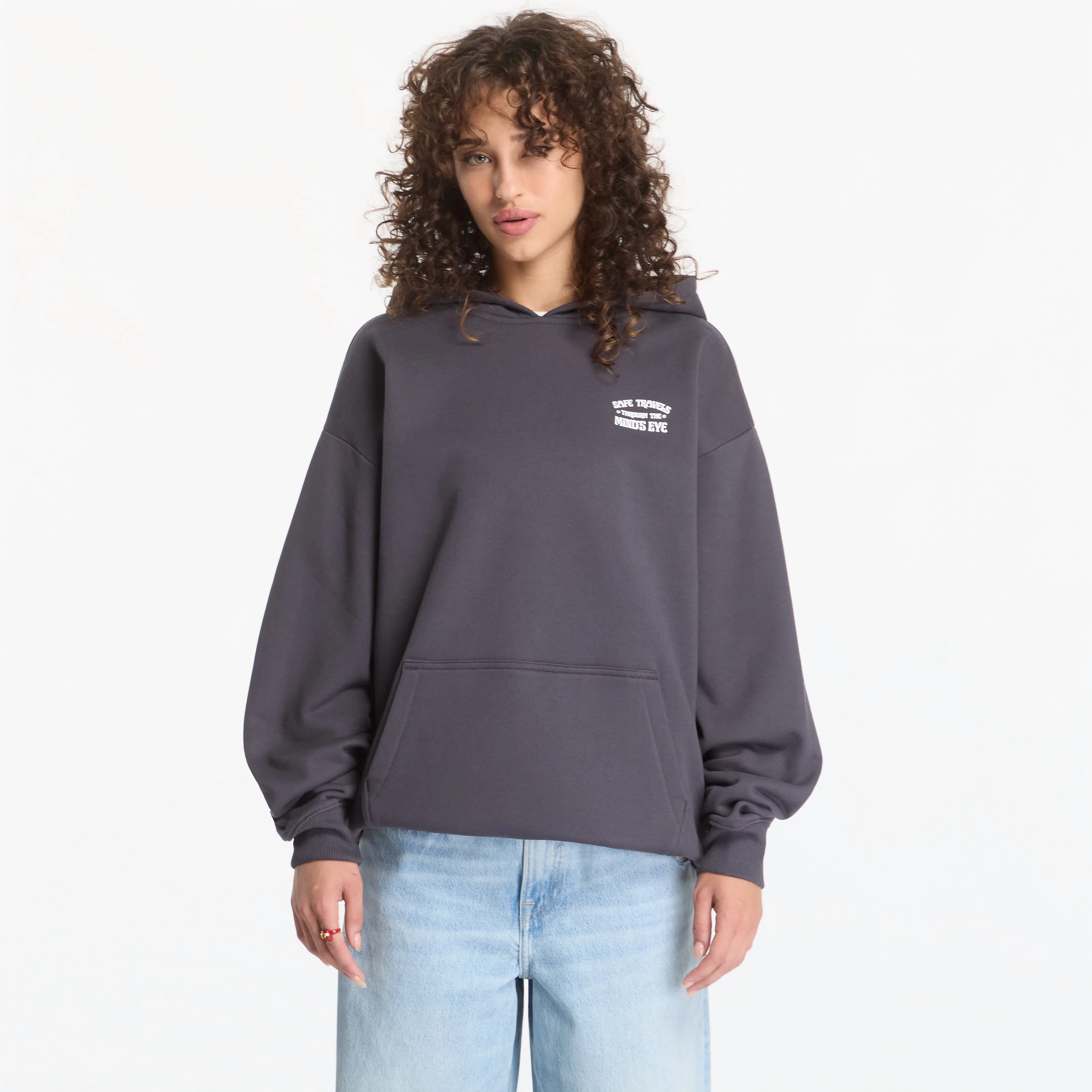 Суитшърт Vans Minds Eye OS Hoodie Charcoal Grey M – Дамски худита