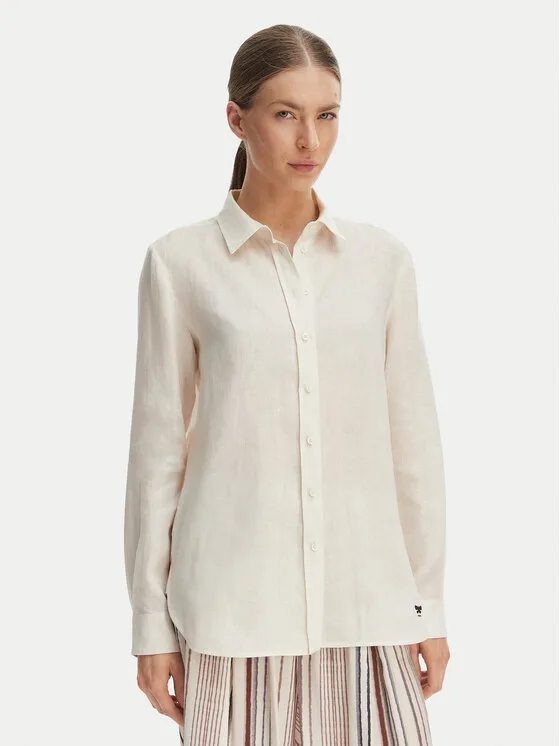 Weekend Max Mara Риза Werner 2615111072 Екрю Regular Fit – Кремав – Дамски ежедневни ризи
