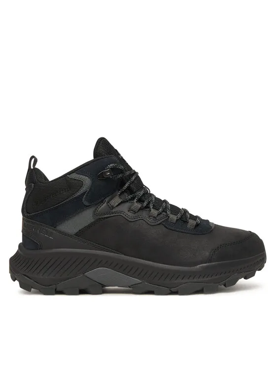 Мъжки високи туристически обувки Merrell Speed Strike 2 Leather Mid черни – Черен – Мъжки високи трек…