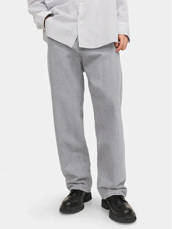 Jack & Jones Дънки Alex 12249060 Сив Baggy Fit – Мъжки loose дънки