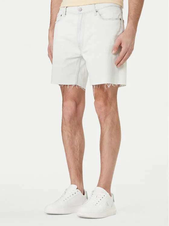 Calvin Klein Jeans Дънкови шорти Classic LV04RF787G Екрю Regular Fit – Кремав – Мъжки дънкови шорти
