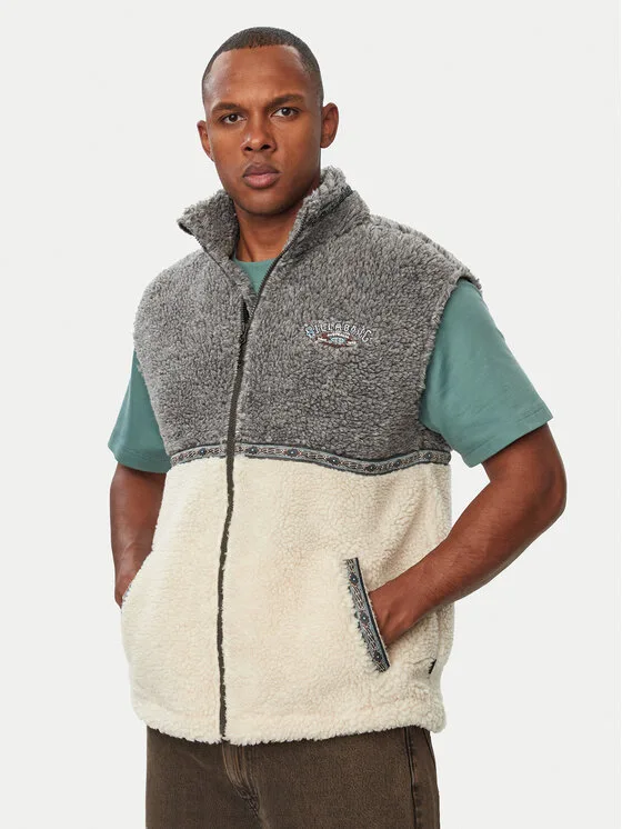 Billabong Жилетка за костюм EBYPF03002 Тъмносив Regular Fit – Мъжки елеци
