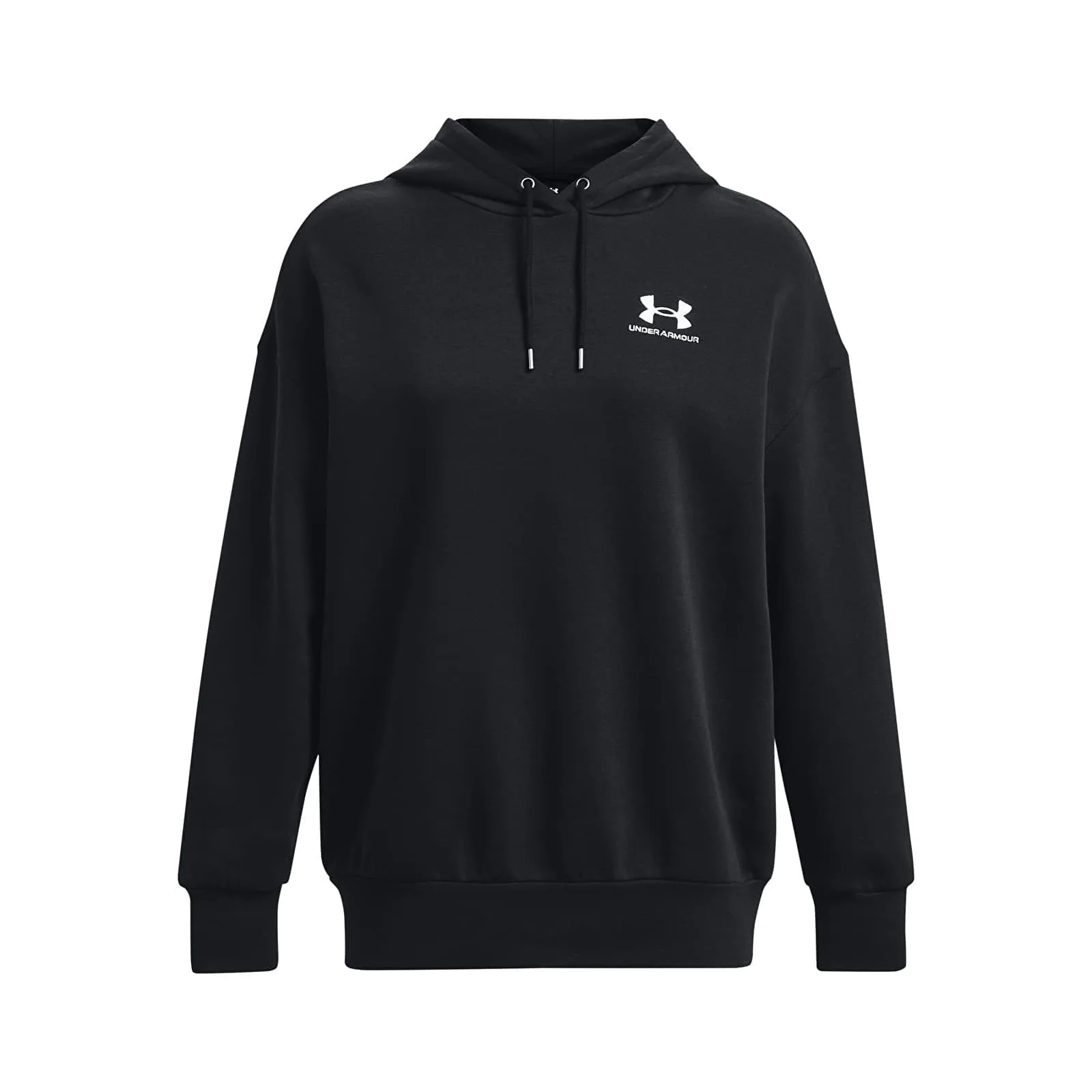 Дамски суитшърт с качулка Under Armour Icon OS черен/бял – Black|White – Дамски худита