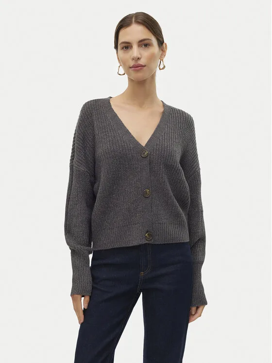 Дамска жилетка Vero Moda Lea сива – Дамски жилетки
