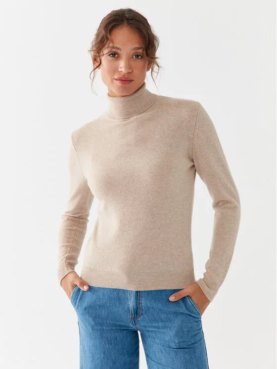 United Colors Of Benetton Поло 1002D2348 Бежов Regular Fit – Дамски поло пуловери