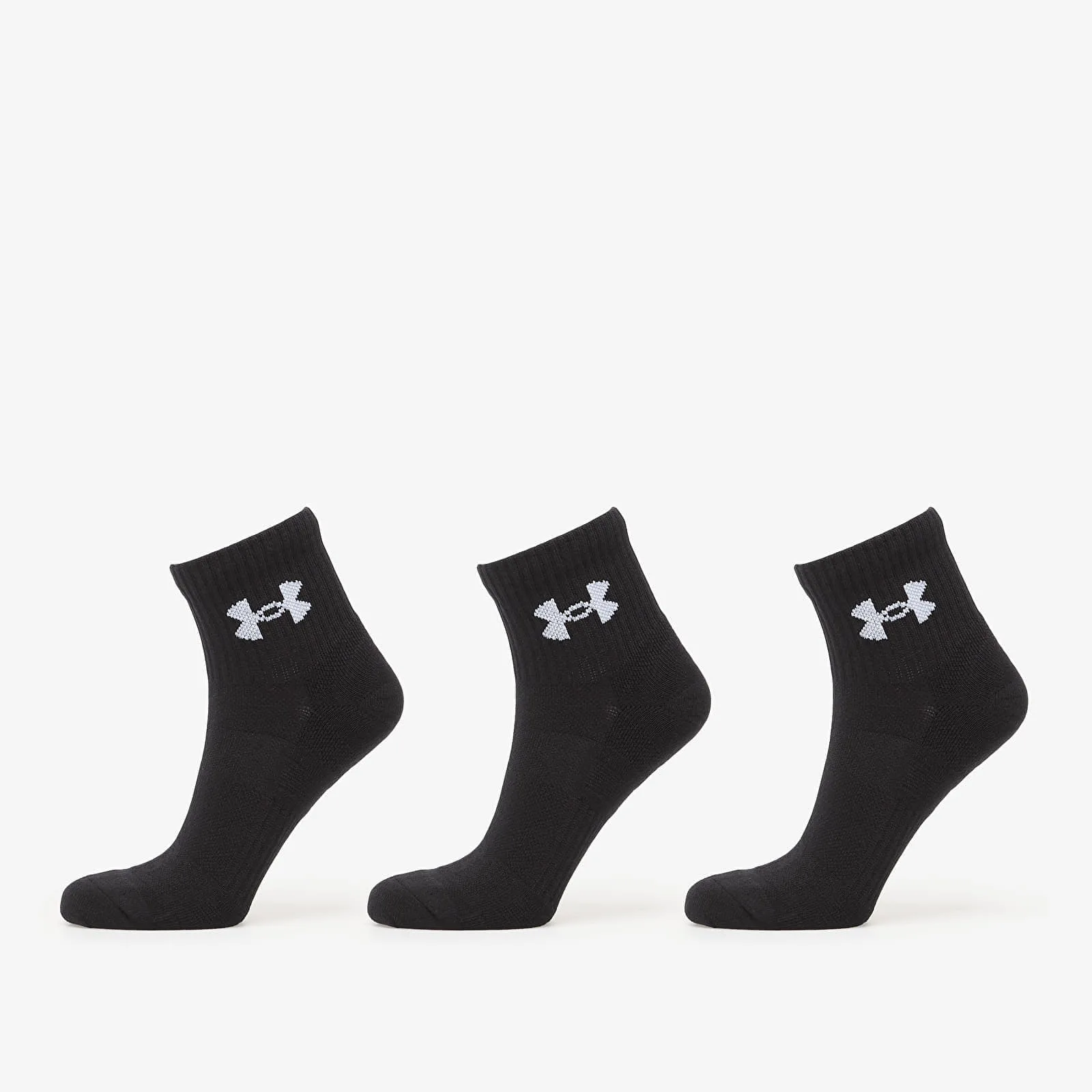 Чорапи Under Armour Performance Cotton Qtr Sock 3-Pack Black L