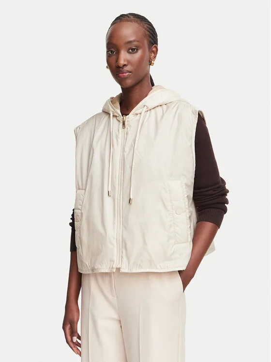Weekend Max Mara Жилетка за костюм Accenni 2625296011 Кремав Regular Fit – Дамски елеци