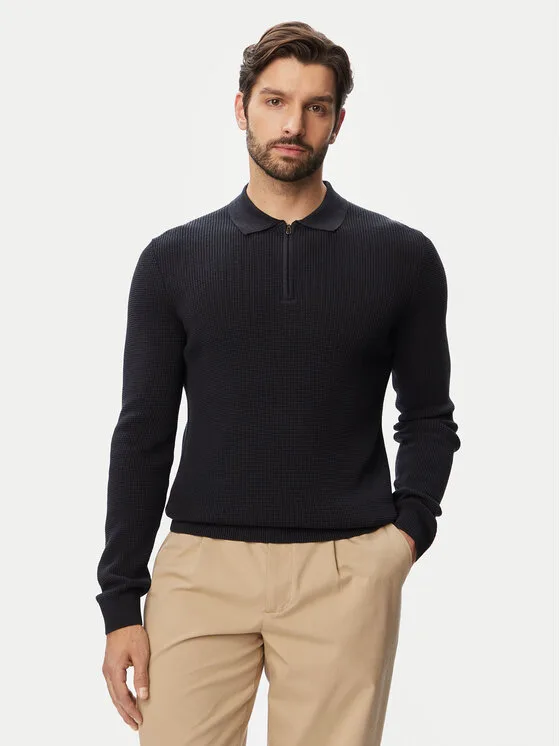 JOOP! Пуловер Jk-02Wiktor 30103214 Тъмносин Regular Fit – Мъжки пуловери и жилетки
