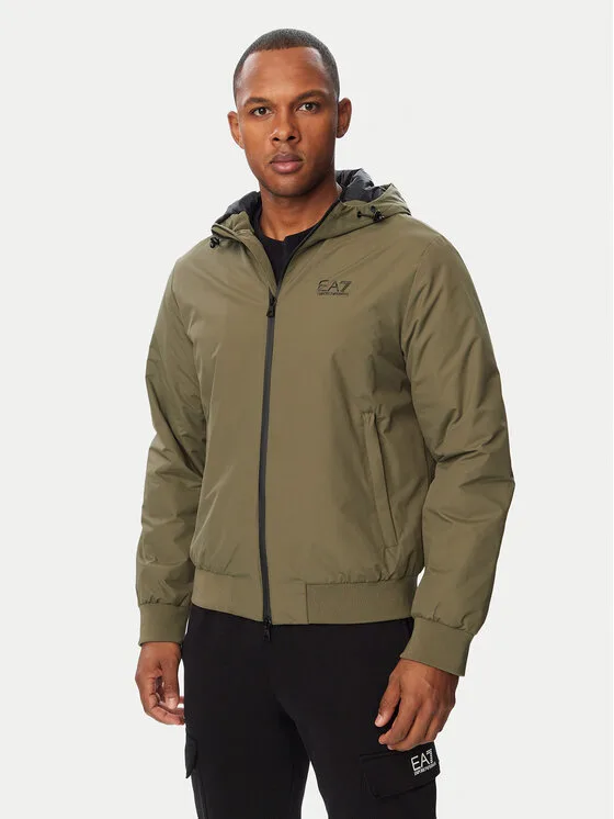 Мъжко яке EA7 Emporio Armani Pnfzz каки – Мъжки преходни якета
