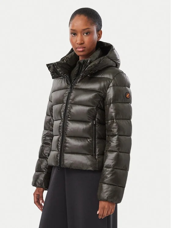 Save The Duck Зимно яке D31470W LOVE23 Тъмнокафяв Regular Fit – Дамски зимни якета
