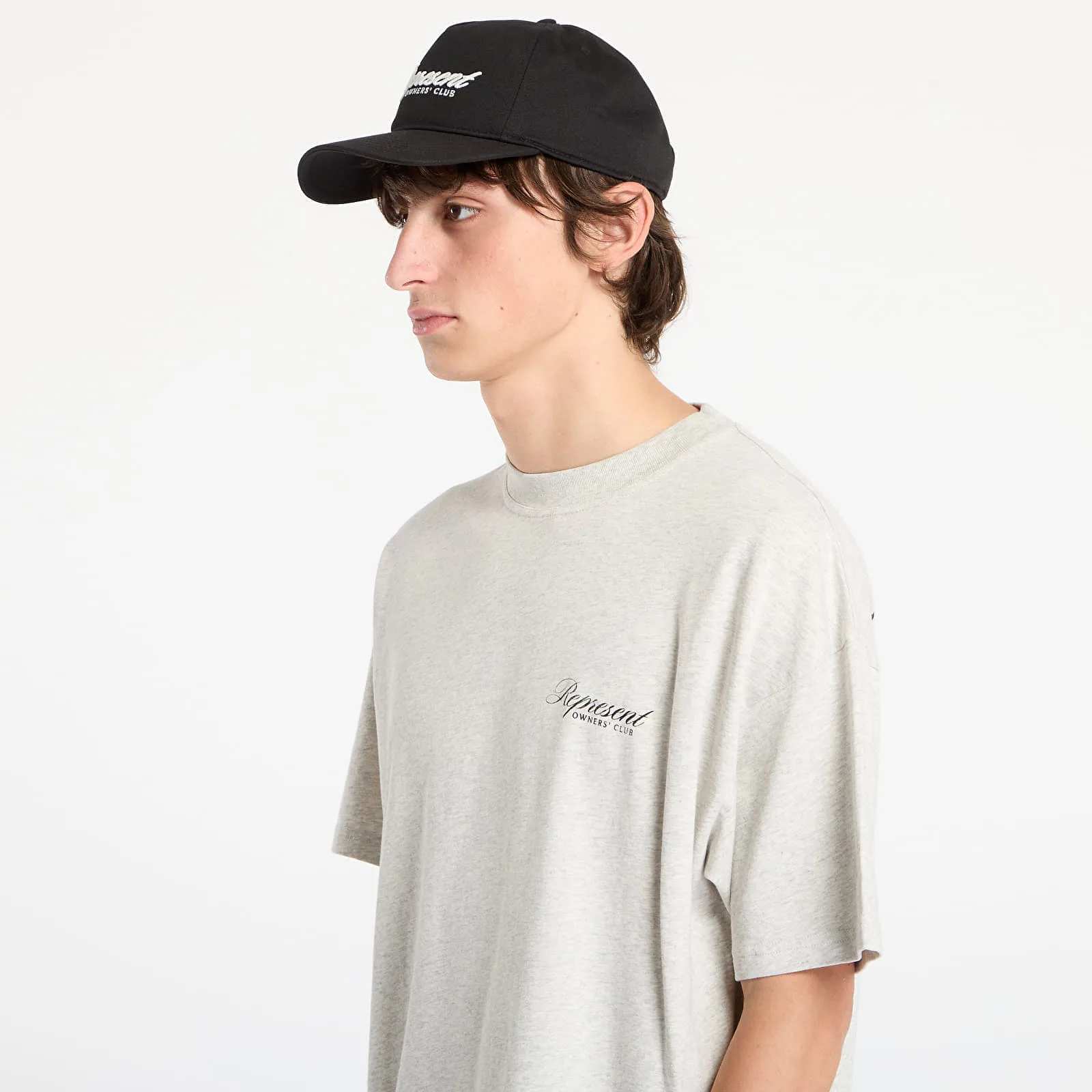 Тениска REPRESENT Represent Owners Club Script T-Shirt Cream Marl S – Мъжки тениски