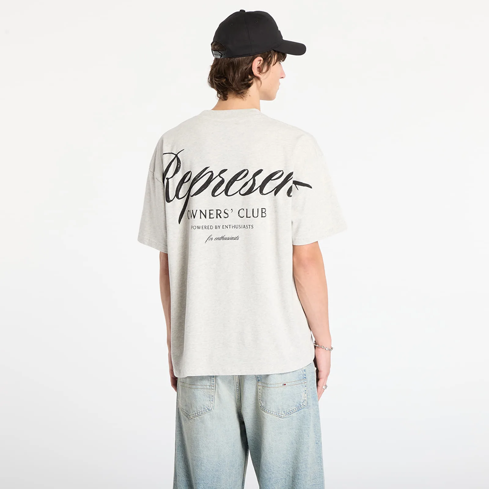 Тениска REPRESENT Represent Owners Club Script T-Shirt Cream Marl S – Мъжки тениски