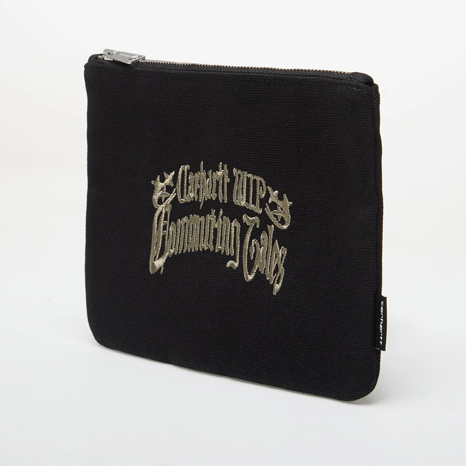 Портмоне Carhartt WIP Canvas Graphic Zip черно – Commuting Tales Embroidery|Black – Мъжки портмонета