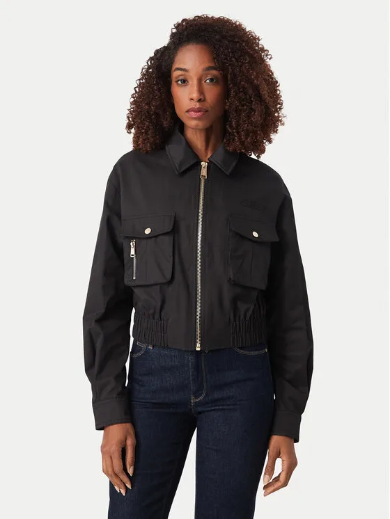 Guess Преходно яке W6YL20 W2910 Черен Regular Fit – Дамски преходни якета
