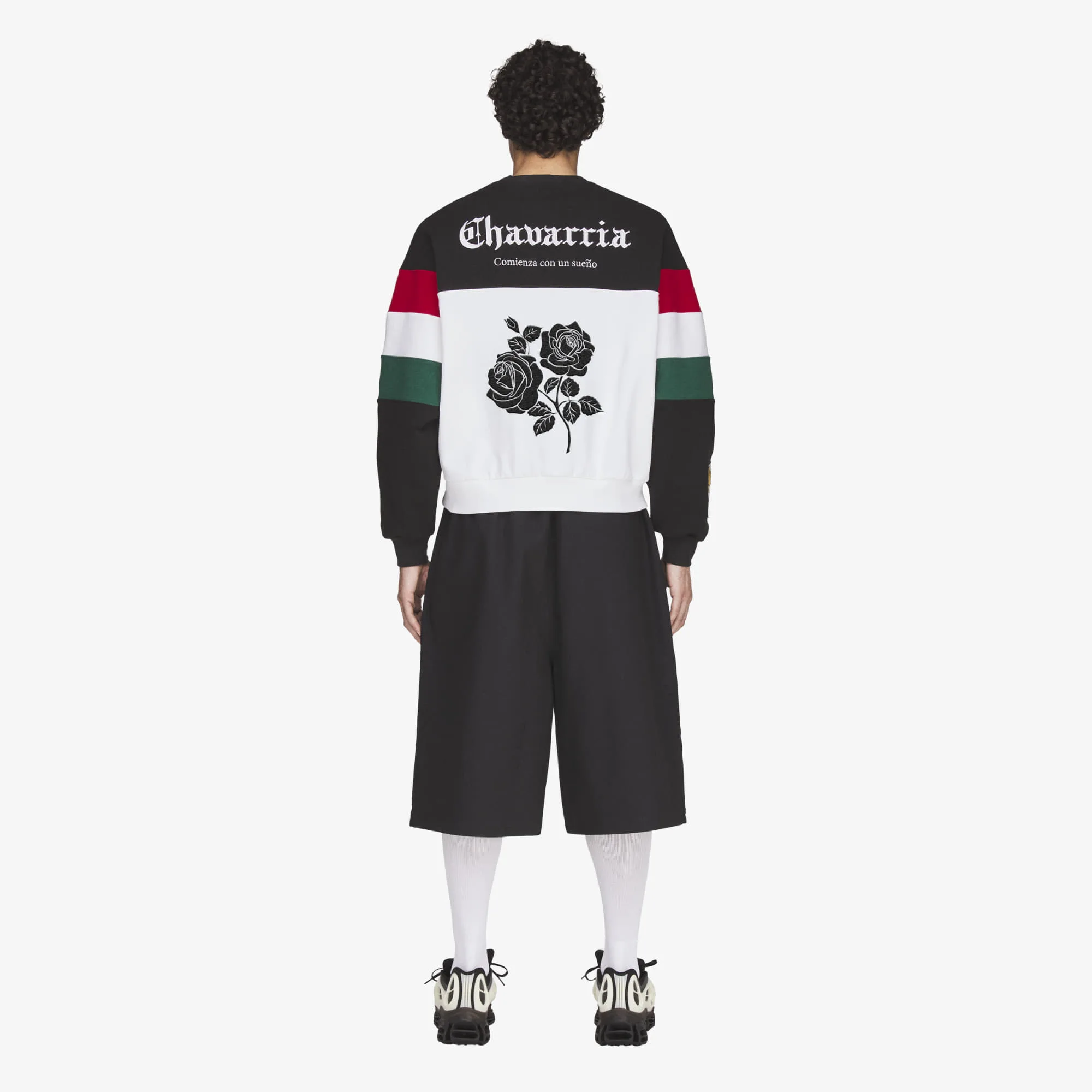 Мъжки суитшърт adidas Originals x Willy Chavarria черен/бял – Black|White – Мъжки суитшърти без цип