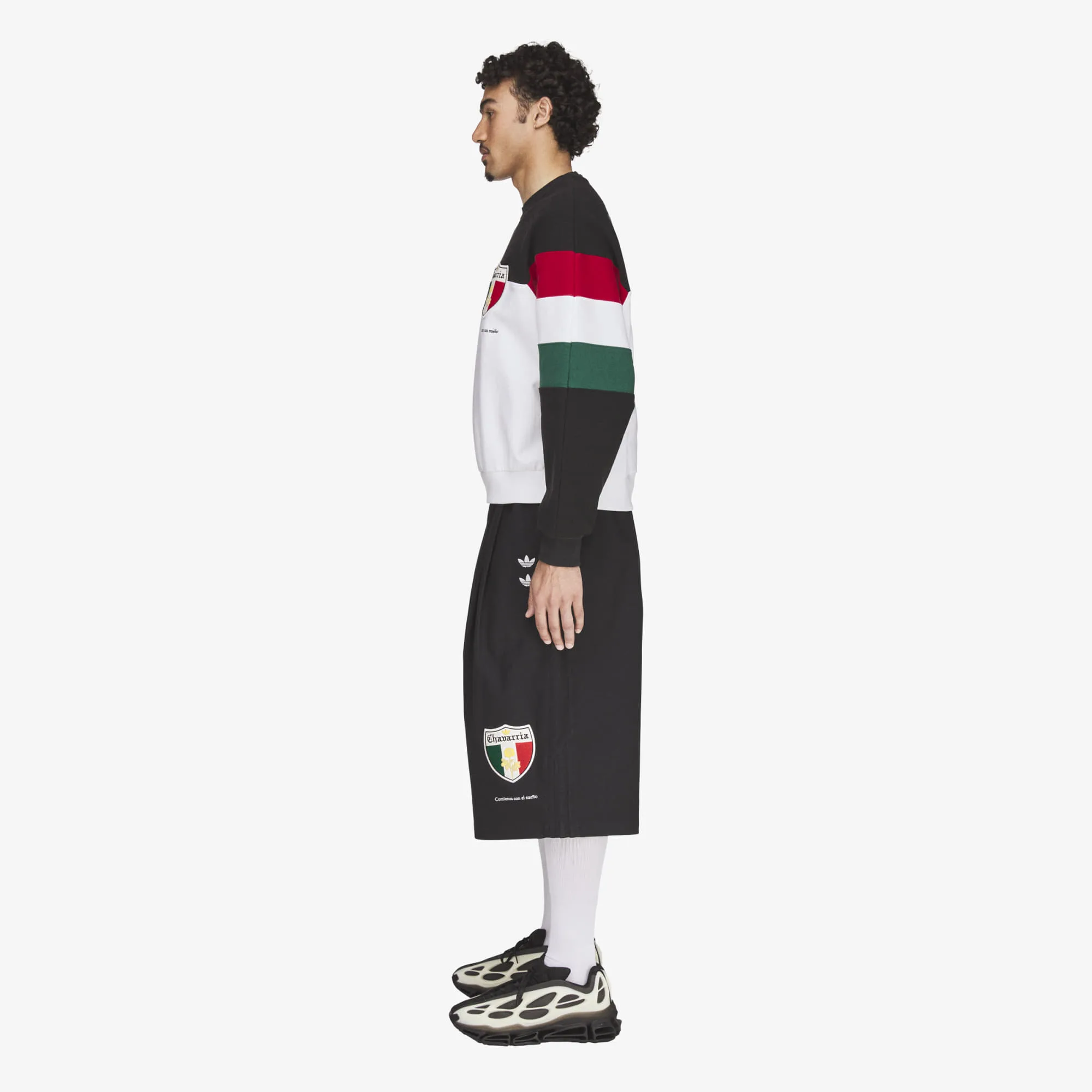 Мъжки суитшърт adidas Originals x Willy Chavarria черен/бял – Black|White – Мъжки суитшърти без цип