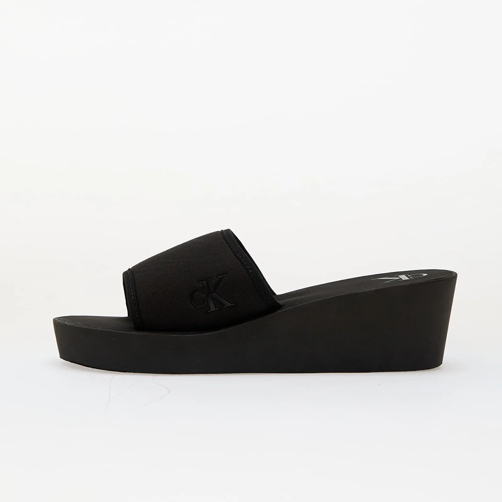 Дамски чехли Calvin Klein Jeans Beach Wedge Slide Ca черни – Black
