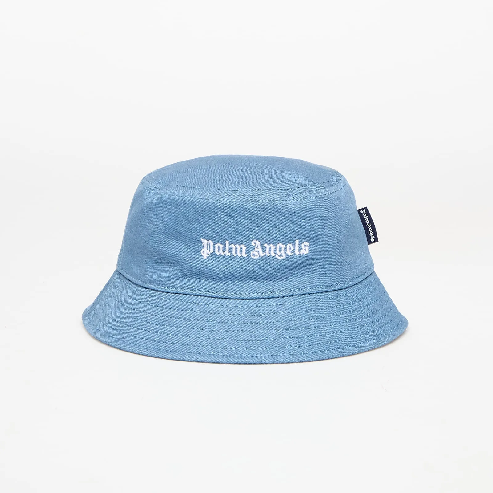 Шапка Palm Angels Kids Logo Bucket Hat Dusty Blue/ Off White II – Dusty Blue|Off White – Бъкет шапки