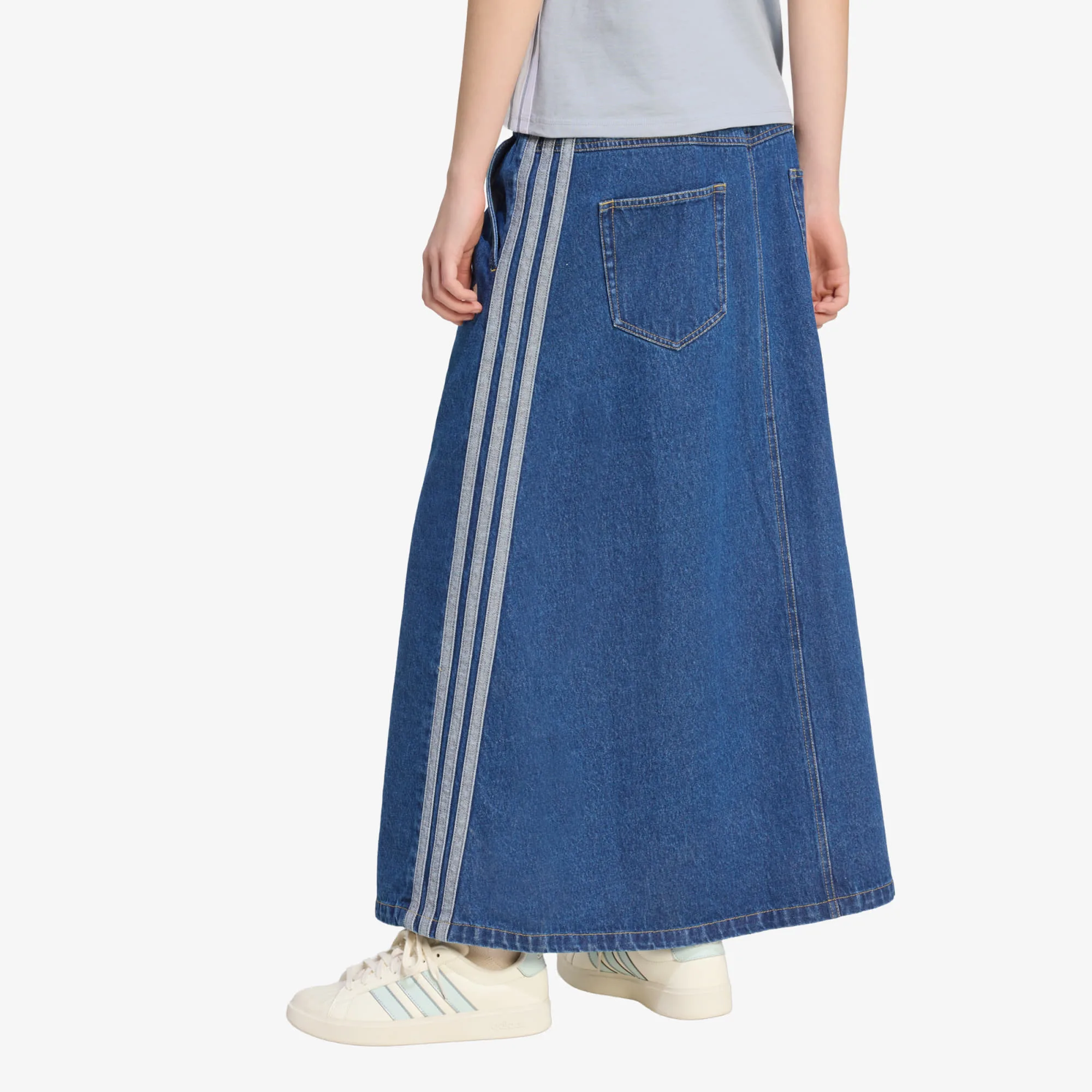 Пола adidas Stadium Washed Denim Loose Fit Skirt Preloved Ink M – Дамски поли
