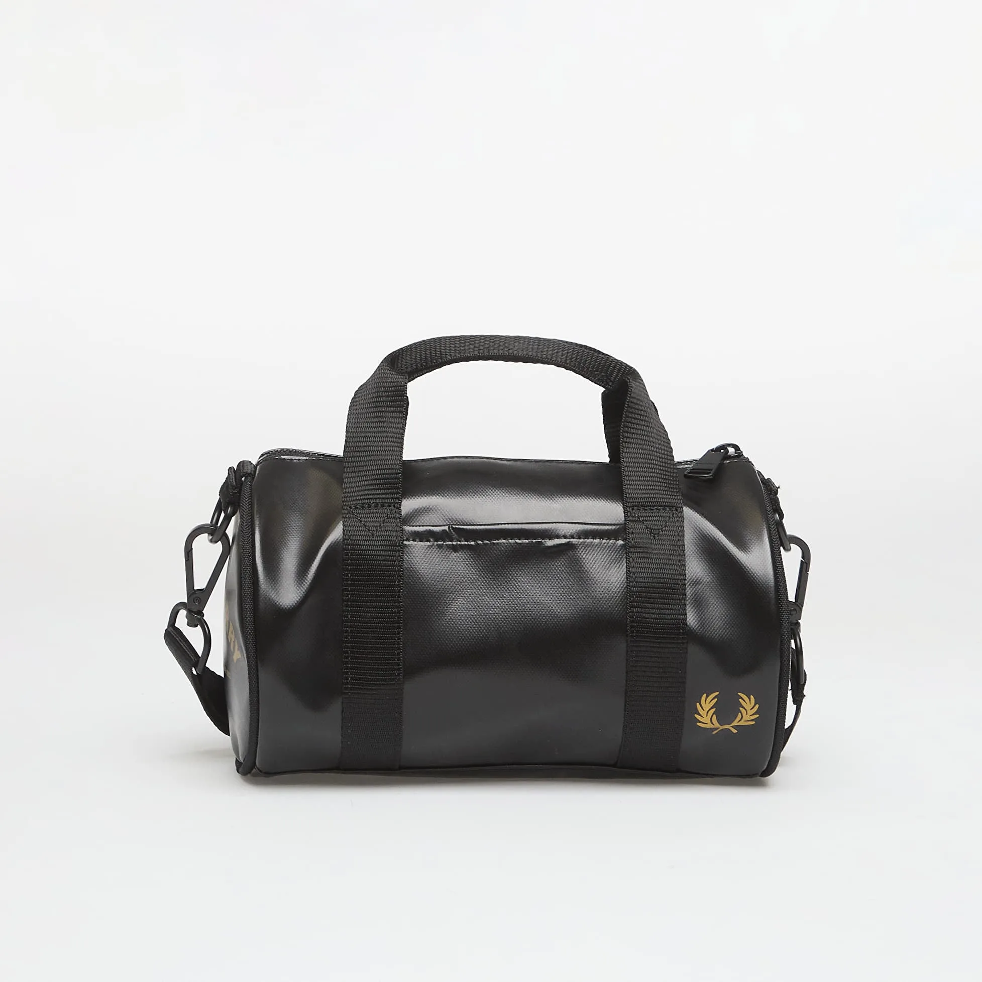 Чанта за през рамо FRED PERRY Tonal Classic Mini Barrel черна – Black – Crossbody чанти