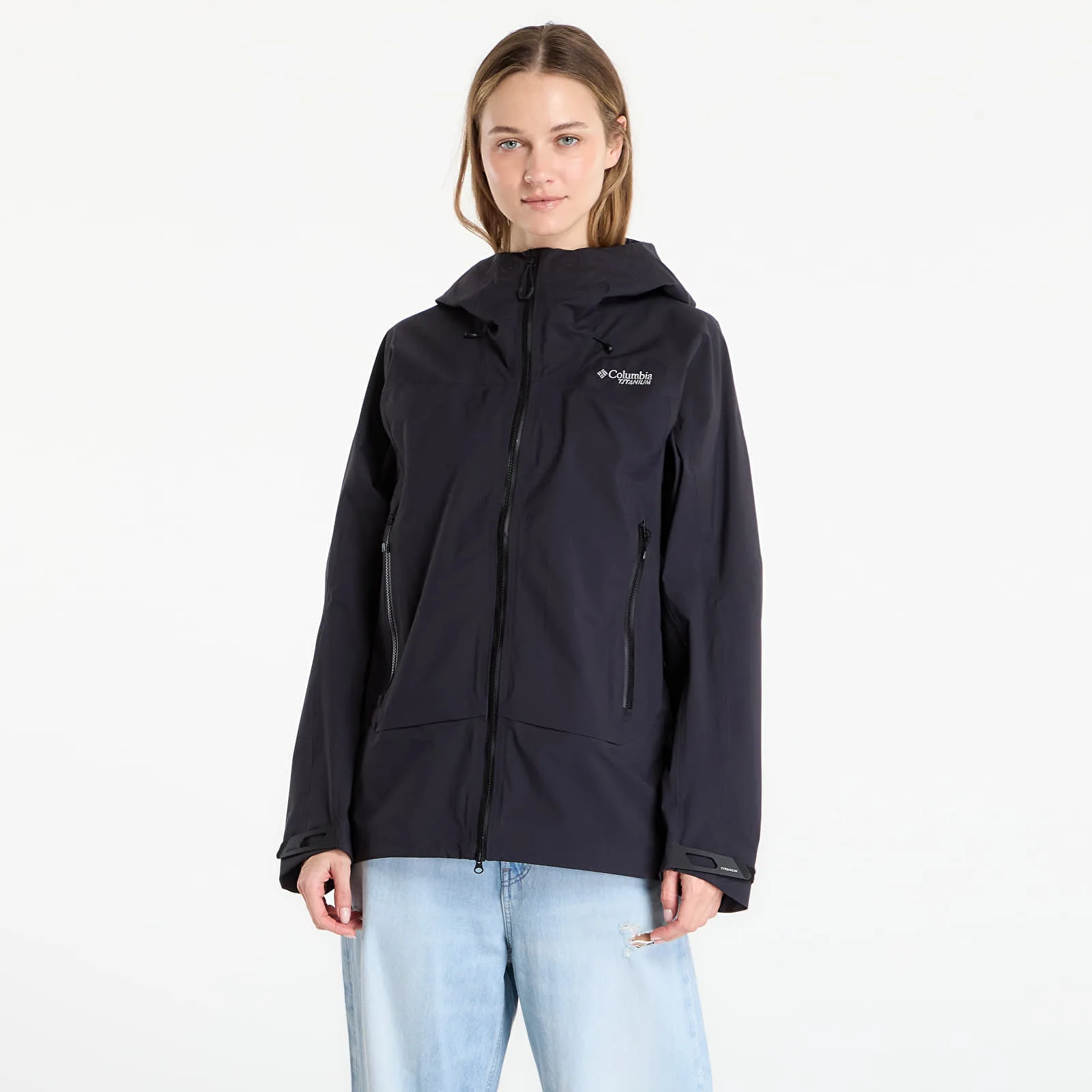 Дамско яке Columbia Saudan Pro 3L Waterproof черно – Black – Дамски преходни якета