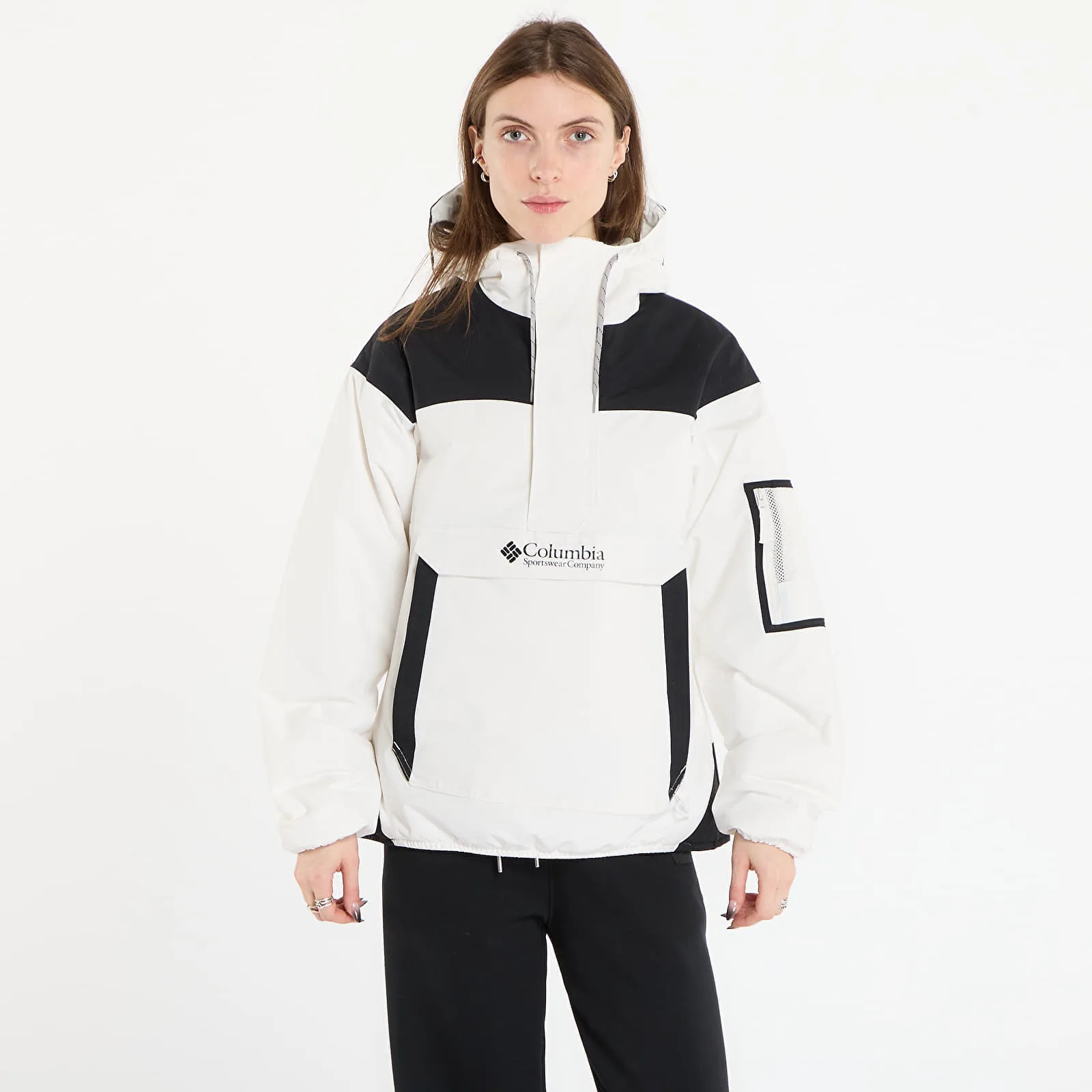 Дамско яке Columbia Challenger Insulated Pullover черно – Sea Salt|Black – Дамски преходни якета