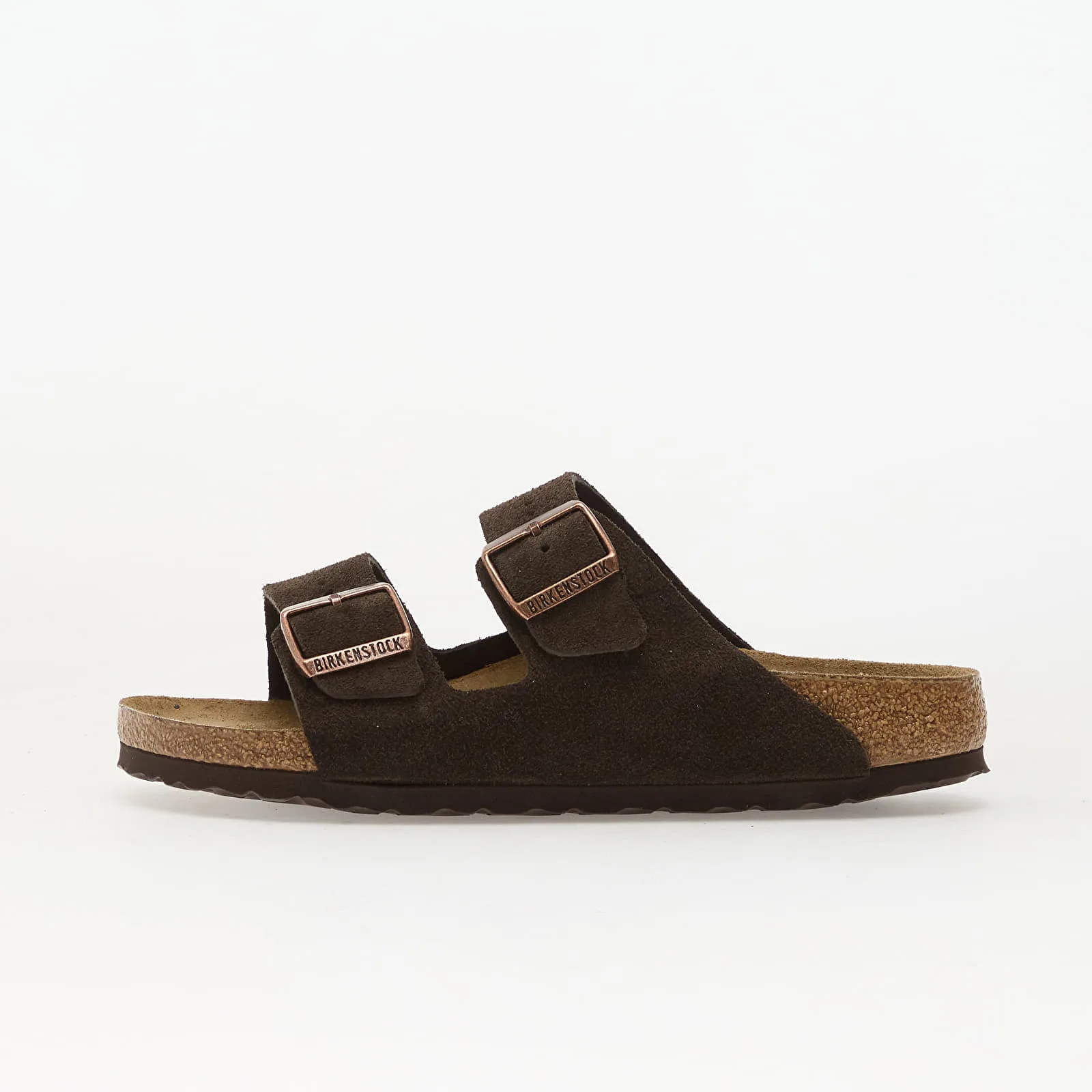 Мъжки чехли Birkenstock Arizona Soft Footbed Suede Leather кафяви – Mocha