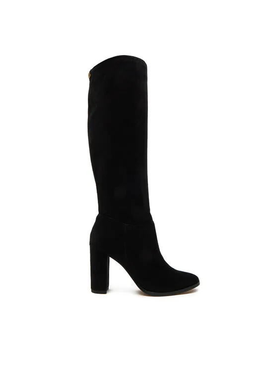 LAUREN RALPH LAUREN Ботуши Artizan Tall 802937807001 Черен – Дамски ботуши на ток