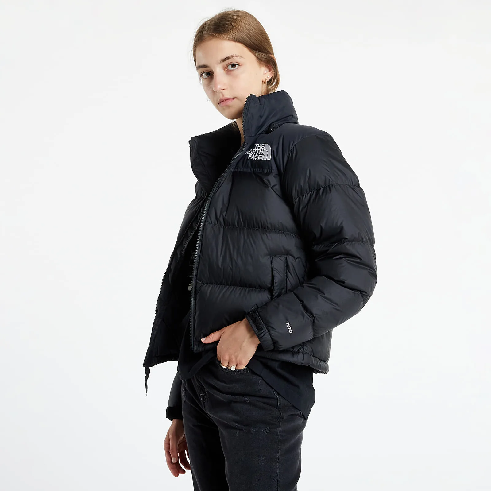 Дамско яке The North Face Retro Nuptse черно – TNF Black – Дамски преходни якета