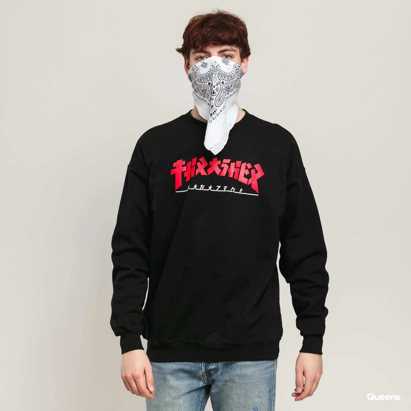 Мъжки суитшърт Thrasher Godzilla черен – Black – Мъжки суитшърти без цип
